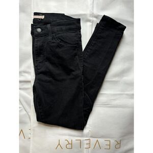 Women's Levi High Rise Super Skinny Jeans - Black, Size 29